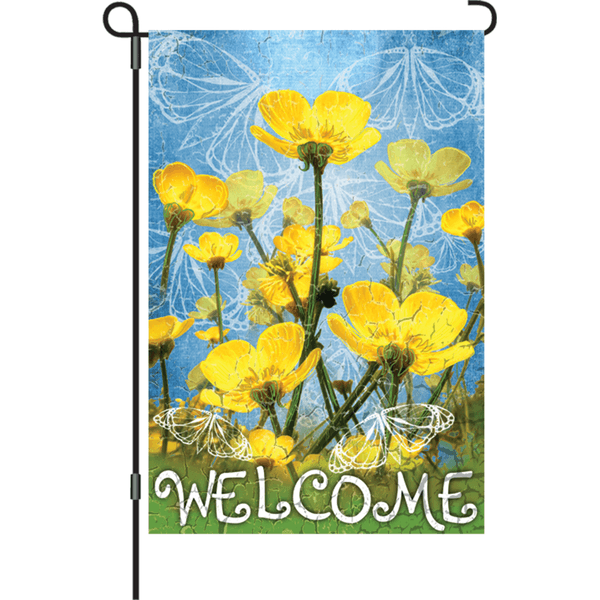 12 In. Flag - Buttercups Welcom - ProKitesUSA