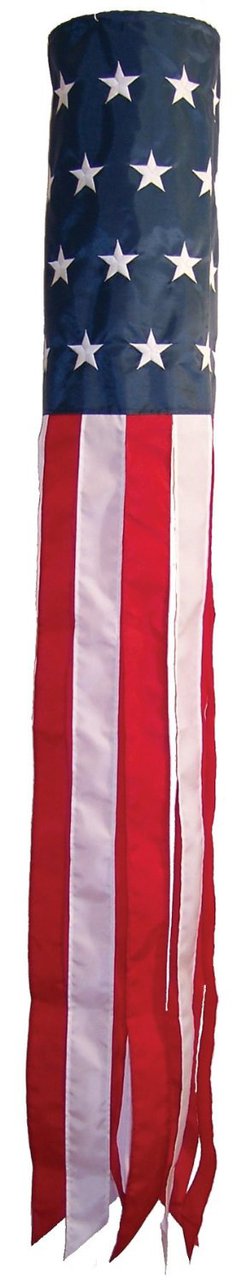 In The Breeze - U.S. STARS AND STRIPES EMBROIDERED 60" WINDSOCK
