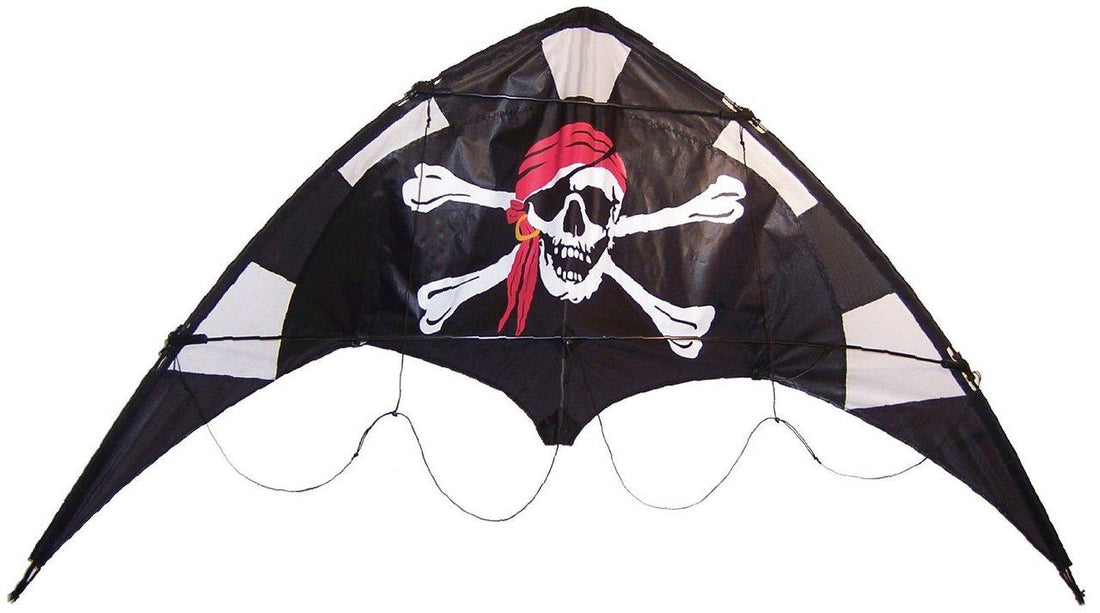 48" Jolly Roger Pirate Stunt Kite - ProKitesUSA