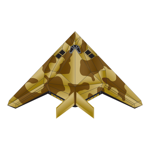 42" Stealth Camo Fighter Jet Kite - ProKitesUSA
