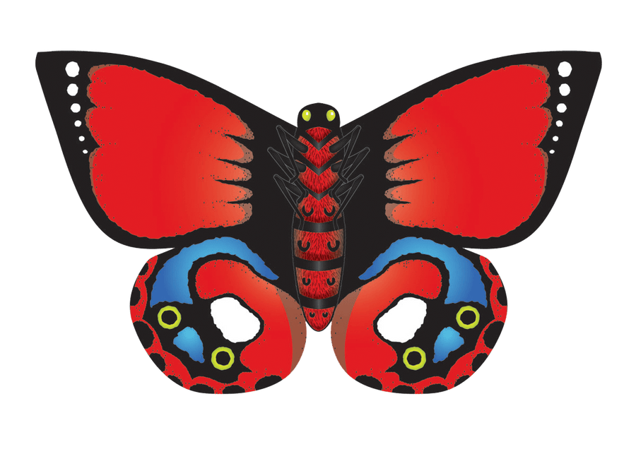 32" Indian Red Butterfly Kite - ProKitesUSA