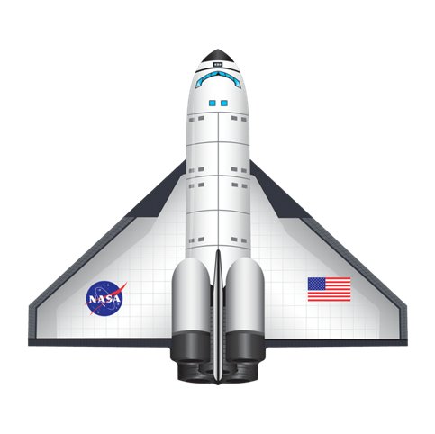 36" Nasa Space Shuttle Kite - ProKitesUSA