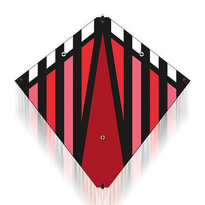 30" Red Stunt Diamond Kite - ProKitesUSA
