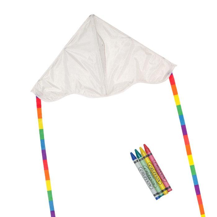 30" Coloring Delta Kite W/ Crayons - ProKitesUSA