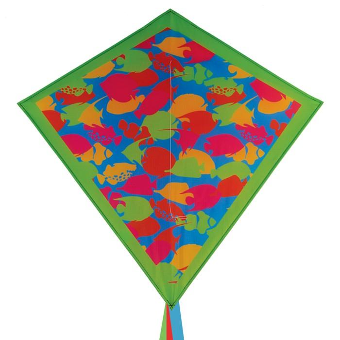 30" Tropical Fish Camouflage Diamond Kite - ProKitesUSA
