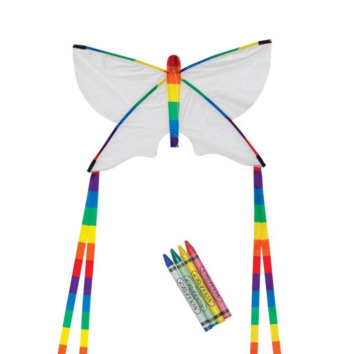 23" Butterfly Coloring Kite W/ Crayons - ProKitesUSA