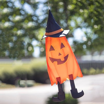 Windsock-3D Cone-Pumpkin