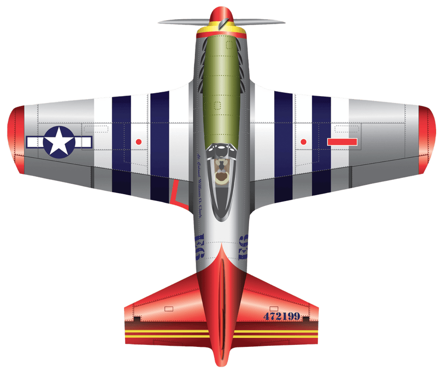 53" P-51 Mustang Kite - ProKitesUSA
